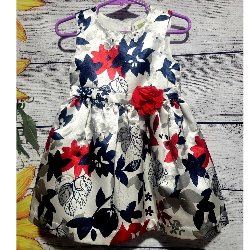 Crazy 8 Patriotic Red, White, and Blue Infant‎ Dress Size 12-18 months